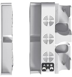 JOYSOG Support horizontal pour console PS5 Pro/PS5 Slim Station de refroidissement avec station de charge pour console numérique et disque Edition Stand Station