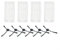WIIYENA Ersatz-Seitenbürstenfilter-Set für Medion für MD 19500, 19510, 19511, 19900, Roboter-Staubsauger-Teile-Zubehör-Set mit 4 Filtern, 6 Bürsten