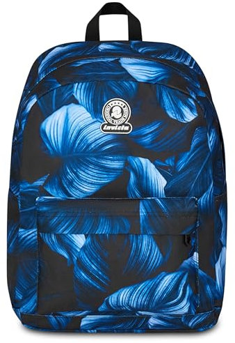 Invicta Ollie Schulranzen, Rucksack mit einem Fach, mit Trinkflaschenfach und Laptopfach bis 14 Zoll, Schulrucksack, Mädchen und Jungen, blau
