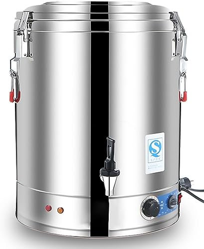 Commercial Large Capacity Catering Urn, 40L, 50L, 60L, 70L, Hot Water Boiler Dispenser, Stainless Steel,(Size:40L)
