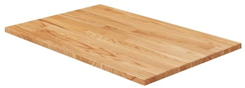 Encimera de cocina de madera maciza de 60 x 40 cm, con recortes para encimeras tratadas para unidades de base