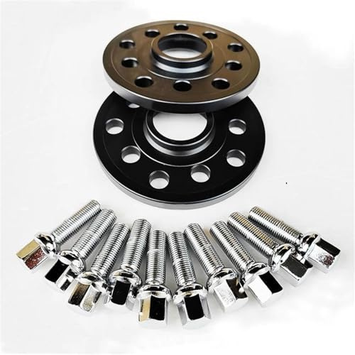 Spurverbreiterung Rad Auto Spurverbreiterung Für Q3 S3 S4 S6 S8 (1993–2015), 20/25 Mm, Nabenzentrierung, Felgenscheiben, 5x100 5x112 57,1 14x1,5 Distanzscheiben Räder(Schwarz,25mm)