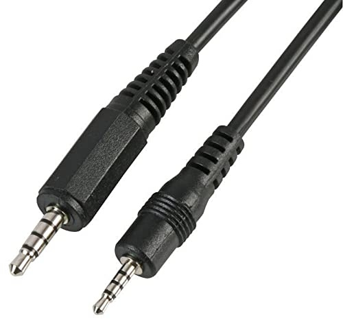 Pro Signal - 3.5mm to 2.5mm 4 Pole Jack to Jack Lead, 1.8m Black