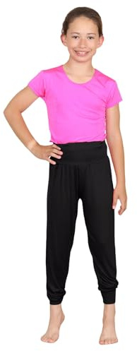 janisramone® Girls Trendy Harem Pants, Comfortable Baggy Fit Alibaba Leggings, Stylish Harems, Casual Summer Yoga Trousers, Dance Pants for Kids, Girls Active Wear