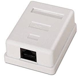 Aisens Roseta De Superficie Rj45 Cat.6 Utp 1 Toma Blanco