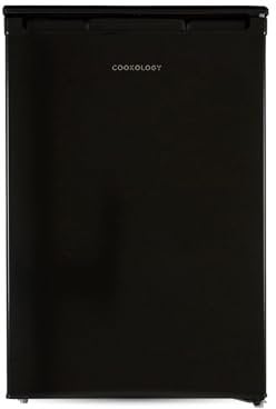 Cookology UCFR130 Undercounter Freestanding Fridge 130 Litre Capacity, Features an Adjustable Temperature Control and Legs and Reversible Door - In Black