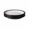 Denby - Elements Black Dinner Plates Set of 4 - Dishwasher Microwave Safe Crockery 26.5cm - Black, White Ceramic Stoneware Tableware - Chip & Crack Resistant Large Plates