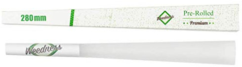 Weedness Vorgedrehte Riesen Joint Hülse 1 Stück XXL 280 mm lang Konisch - Long Paper Cones King Size Fertige Hüllen Zigarettenhülsen Vorgerollte Pre rolled