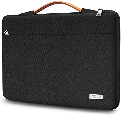 TECOOL 13 Zoll MacBook Tasche Hülle für MacBook Air 13 13.6 M4 M3 M2 M1 2025 2024-2018, MacBook Pro 13 M2 M1 2022-2016,12,3-13 Surface Pro 11/10/9/8/7/6/5,Wasserdicht Notoebook Tasche 13,Schwarz