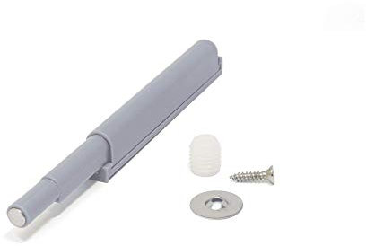 Magnet Expert® Magnetschnäpper mit versteckter Befestigung, 85/123 mm, Grau, 4 Stück