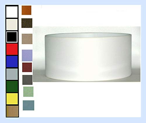 Paolo Rossi paralume moderno cilindro in tessuto e PVC, colori a scelta - produzione propria - made in Italy (cm 18)