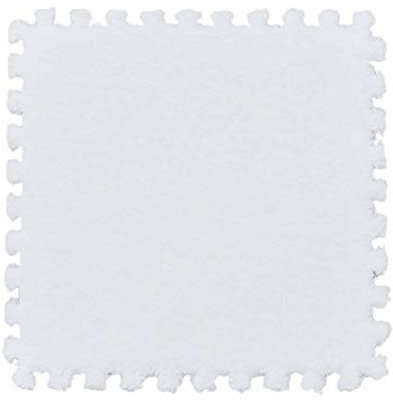 TONGQU 10 Stück Eva Foam Puzzle Mats, Infant Play Puzzle Mat Geeignet Für Kinderspielbereich Wohnzimmer Schlafzimmer Fitnessstudio - Perfekte Dekoration,Weiß,10