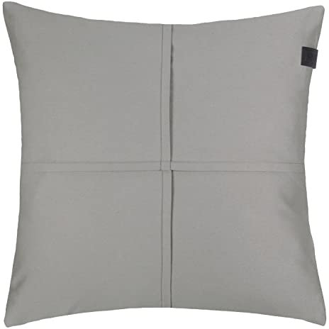 Schöner Wohnen Kollektion Kissenbezug Soft - Kissenbezug 38x38 Baumwolle - Dekokissen grau - Kissenbezug ohne Füllung - Sofakissen waschbar pflegeleicht