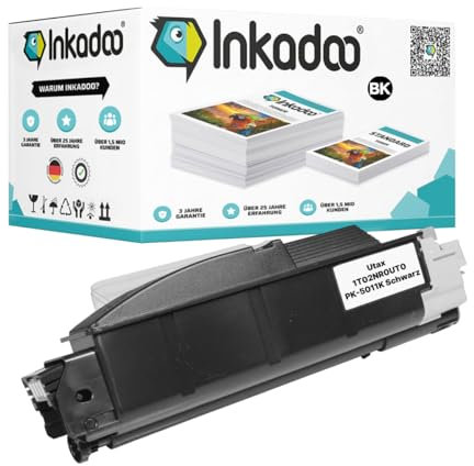 Inkadoo Toner f r Utax 1T02NR0UT0 / PK-5011K Schwarz Kompatibel P-C 3060 MFP P-C 3061 DN P-C 3065 MFP P-C 3061 DN P-C 3065 MFP Tonerkartusche, Tonerpatronen, Drucker Toner