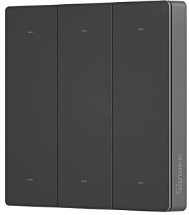 SONOFF Switchman R5 ScèNes Interrupteur, Portable Interrupteur sans Fil, Panneau MagnéTique Aucun CaBlage Requis, Prend en Charge Tous Les Appareils SONOFF avec des ParamèTres de ScèNe (Black)