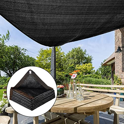 LCKFFYD Tissu d'ombrage Noir 40% 3 x 2,5 m Bordure boutonnière Maille résistante aux UV Résistant aux déchirures Filet d'ombre de Jardin Bâche pour Serre Patio Pelouse Fleurs Plantes Tissu d'ombrage
