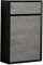 Dali Bathroom WC Unit Box Back To Wall Toilet Cistern Cover, Black & Grey Concrete Effect - 500mm