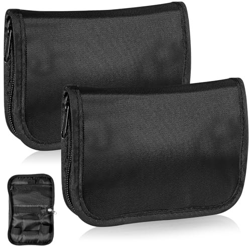 2pcs Portable Storage Oxford Cloth Case for Protective Pouch for Travel and Home Use Zipper Style Suitable