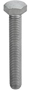 RS PRO M24 mm x 80 mm Sechskantschraube, Stahl Galvanisiert, DIN 933, Packung a 25 Stück