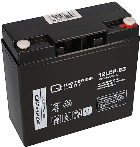 Batterie au plomb compatible avec 6-DZM-20 6DZM-18 6-DZM 12LCP-23 12 V - 23 Ah - Type de cycle QB