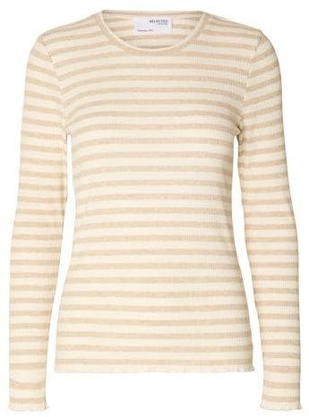 Selected Femme Female Longsleeve Gestreiftes