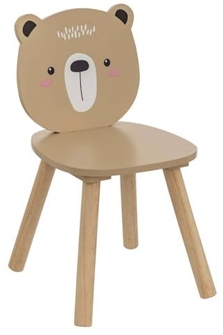 Atmosphera - Kinderstuhl teddybär weiches naturholz