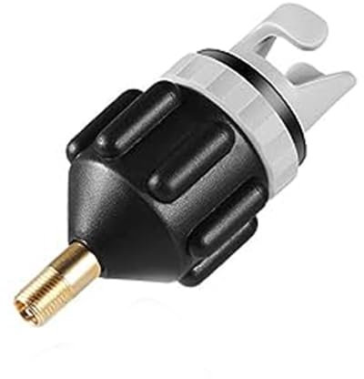 SUP Pumpenadapter, Tragbarer Ventiladapter für Schlauchboot, Kajak, Dingy Boote, Paddelboard, Stand Up Paddle Board (Schwarz)