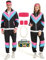80er 90er Jahre Outfit Herren Damen 80er Trainingsanzug Jacke Hose Anzug, 90er Jahre Jogginganzug Herren, Retro 80er Jahre Kostüm für Erwachsene, 80s Tracksuit Men Women für Fasching Karneval