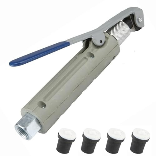 Sand Blaster Gun, Sandblasting Gun with 4 Ceramic Tip, Abrasive Sandblaster Gun Kit with Blaster Nozzles (2/2.5/3/3.5mm) for Deburring Removing Rust Paint Stain