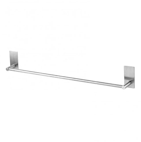 Badezimmer Edelstahl Wandhalterung Klebstoff Handtuchhalter Kleiderbügel(Silver S)