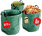 Floordirekt Lot de 3 sacs à déchets de jardin 272 l – Panier collecteur de feuilles, sac de jardin, sac à feuilles, sac poubelle stable et autonome avec 4 poignées pour le jardin, sac poubelle,