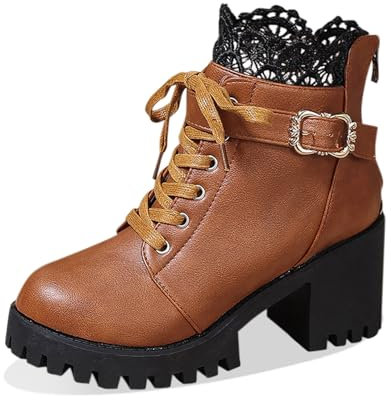 GFPGNDFHG Chelsea Boots Damen Stiefeletten Ohne Absatz Ankle Beige Schwarz Sneaker Schuhe Stiefel Winterboots