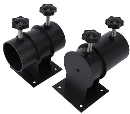 ZAICOLER Sonnenschirmhalter Balkongeländer, Kohlenstoffstahl Sonnenschirmständer Schirmhalterung Balkongeländer Einfache Installation für Deckgeländer, Außenhof, Balkon, Boote