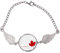 Happy Canada Day Armband mit Engelsflügeln, vertikales Ahornholz, mittelgroß, Metall, nicht zutreffend, Medium, Metall, Nicht zutreffend