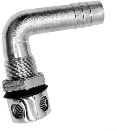 Boat Fuel Tank Vent, Marine Grade Boat Fuel Tank Vent, Thru Hull Breather, Fuel Tank Vent Marine Straight Air Vent