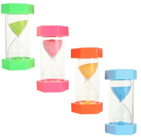 ABOOFAN 4 Sätze Sanduhr-Timer Digitaler Timer Bausätze Sandkasten Bausatz Herrenuhren Sanduhr-schmuck Dekoratives Sandglas Trainer Für Zeitmanagement Pulver 4 Stücke * 4