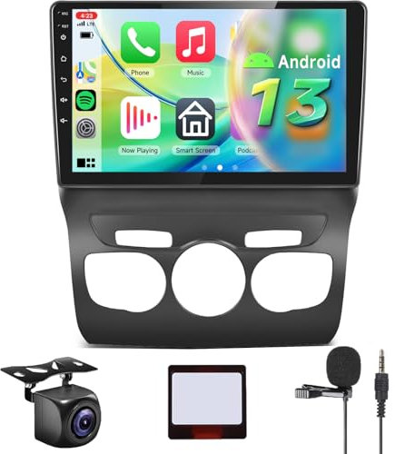 【4+64G】 Hodozzy Carplay Radio Coche para Citroën C4L C4 DS4 2013-2017 con GPS/WiFi, Pantalla Táctil de 10 Pulgadas con Bluetooth 5.0/Android Auto/DSP/Mirror Link/RDS/FM/USB