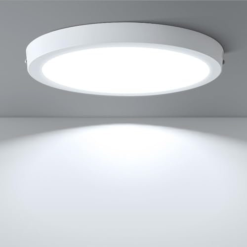 CHENBEN Deckenleuchte 30W Led Deckenleuchte Flach 30cm Deckenlampe Runde Lampe Wohnzimmer 6500K 1600LM Deckenlampe Badezimmer, Küche, Wohnzimmer, Schlafzimmer
