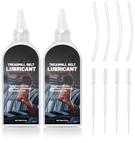 FloraVigo Treadmill Lubricant Oil - 100% Pure Silicone Treadmill OilSuitable for treadmill belts, walking mats, and other fitness equipment; can be used for full-width lubrication (140 ml).