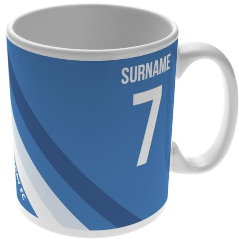 Personalised Colour Stripe 11oz Mug for Sheffield Wednesday Fans, Great for Owls Football Supporters