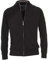 CASAMODA Herren Strickjacke unifarben 004450 Aufgesticktes Logo, Schwarz - Uni (800), M