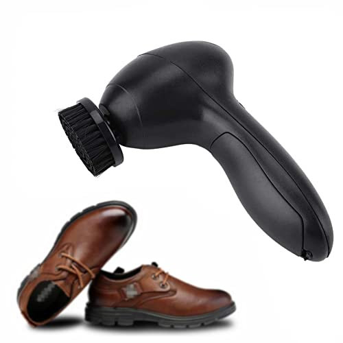 Cireuse à Chaussures Brosse à Chaussure Electrique avec 4 Têtes de Brosse pour Cirages et L'entretien des Chaussures Voyage Cadeau Homme