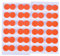 24Pcs Selbstklebende Schaumstoff Fliegenfischen Stick Strike Indikatoren(Orange)