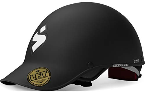 Sweet Protection Strutter Kayak Helmet - Low Volume Carbon Reinforced Paddling Watersport Helmet, with Occigrip and EVA Liner, Dirt Black, M/L