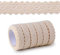 MEJOSER 1.8m*1.5cm*6 Rotoli Nastro Pizzo Adesivo Merletto Beige Decorativo Decorazione per Scrapbooking Matrimonio Festa Regalo Fai da Te