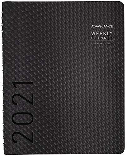 2021 Wochen- und Monatsplaner von AT-A-GLANCE, 20,6 x 27,9 cm, groß, modern, Graphit (70950X4521)