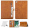 Shinyzone Coque pour iPad Mini 5/iPad Mini 4,Coque iPad Mini 1 2 3,Étui à Rabat Portefeuille Cartes de Document Pochette Fermeture éclair Housse en Cuir PU Pliable Folio Support Fonction,Marron