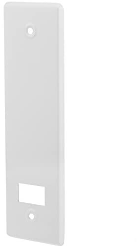 PrimeMatik - Placa embellecedora para recogedor de persiana en color blanco