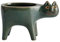 Apofly Katze Blumentopf, Keramik Pflanzer Tierform Saftige Topf Kleinen Blumentöpfe Nette Übertöpfe Deko Blume Container Grün Garten Home Dekorative (9x15 cm)