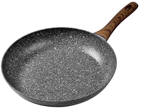 Rainberg 30cm Frying Pan, Granite Frying Pan Nonstick Coating, Anti-Scratch Pans, Non-Stick Frying Pans, Induction Compatible (30cm)